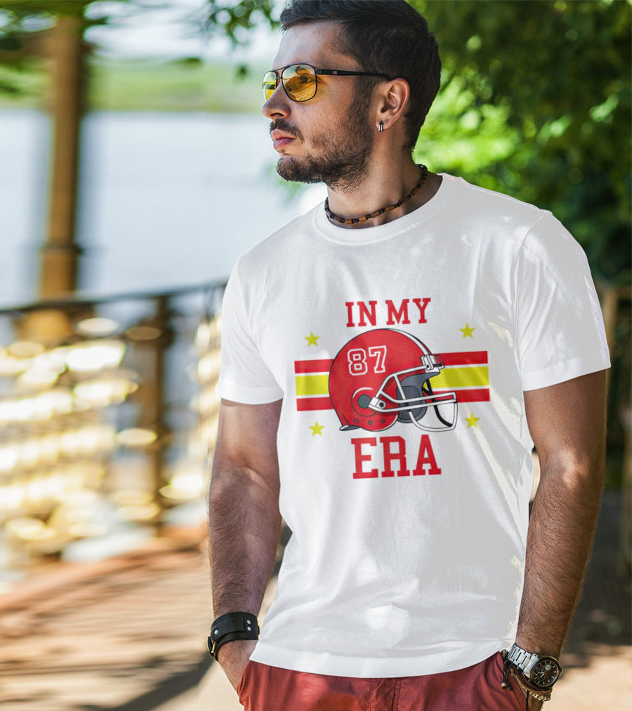 In My 87 Era Kansas City Chiefs Football Lovers Helmet Stars T-Shirt