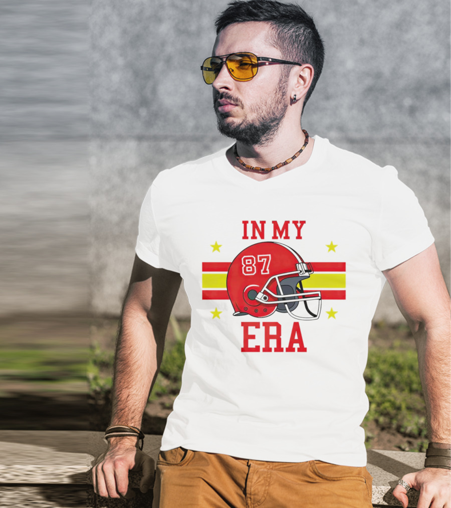 In My 87 Era Kansas City Chiefs Football Lovers Helmet Stars T-Shirt