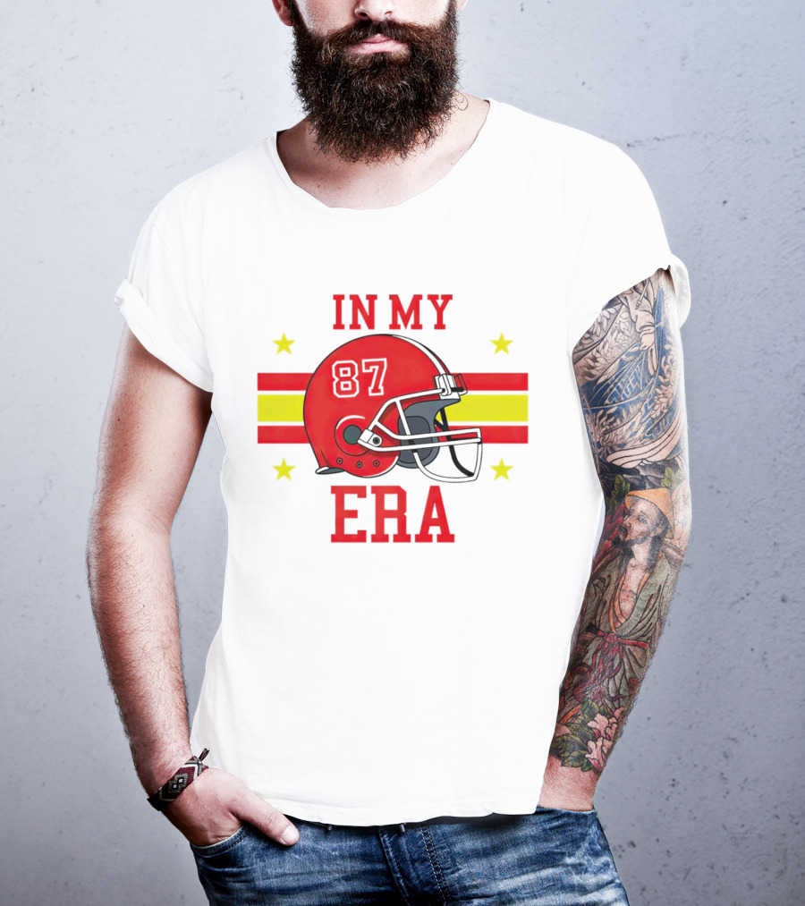In My 87 Era Kansas City Chiefs Football Lovers Helmet Stars T-Shirt