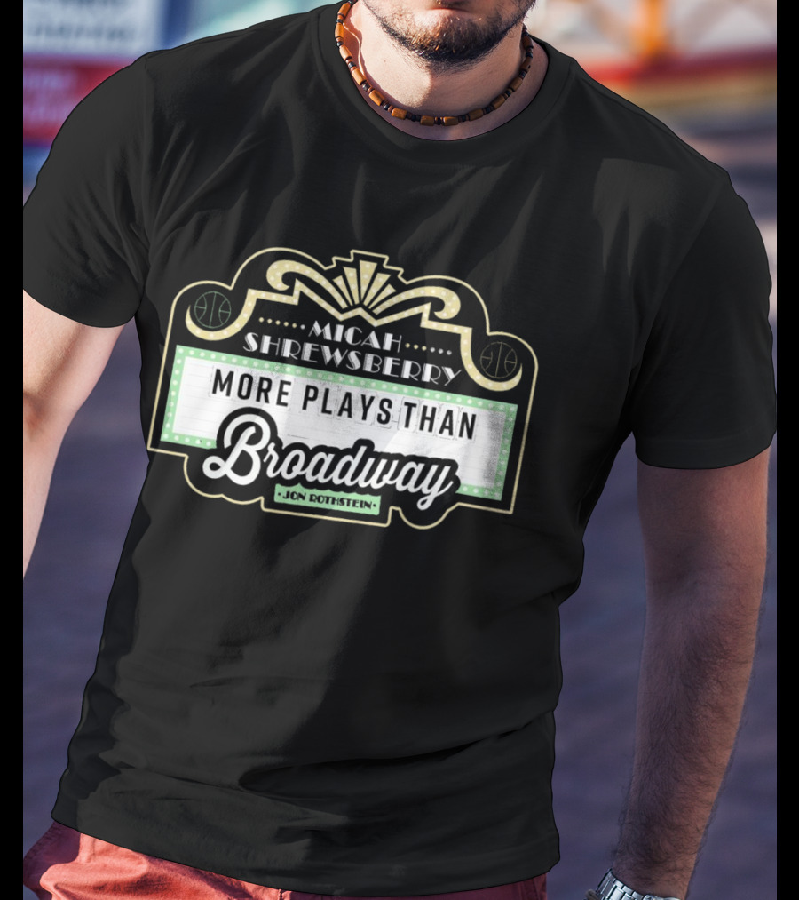 Micah Shrewsberry More Plays Than Broadway Jon Rothstein T-Shirt