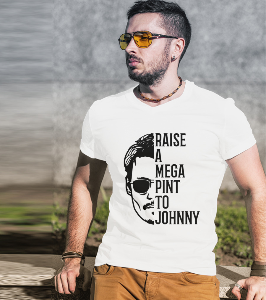 Raise A Mega Pint To Johnny T-Shirt