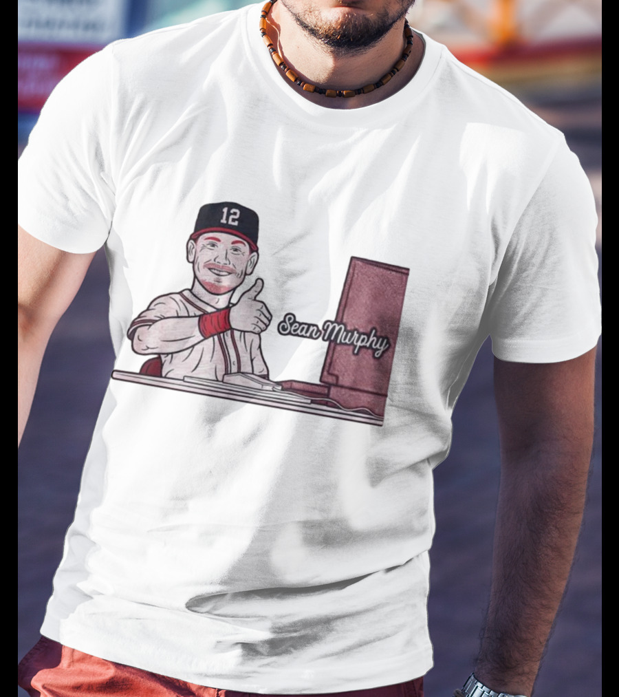Sean Murphy Thumbs Up Baseball Player 12 Computer Desk T-Shirt