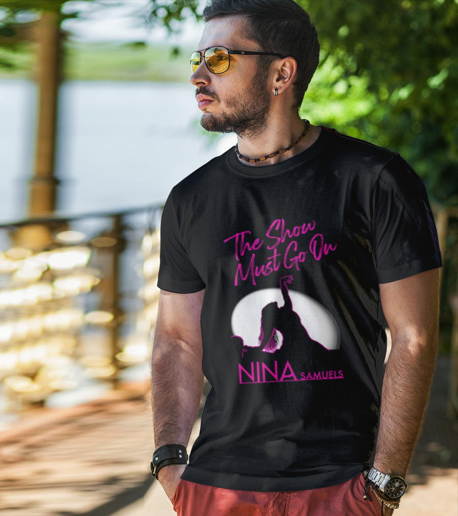 Nina Samuels The Show Must Go On Spotlight T-Shirt