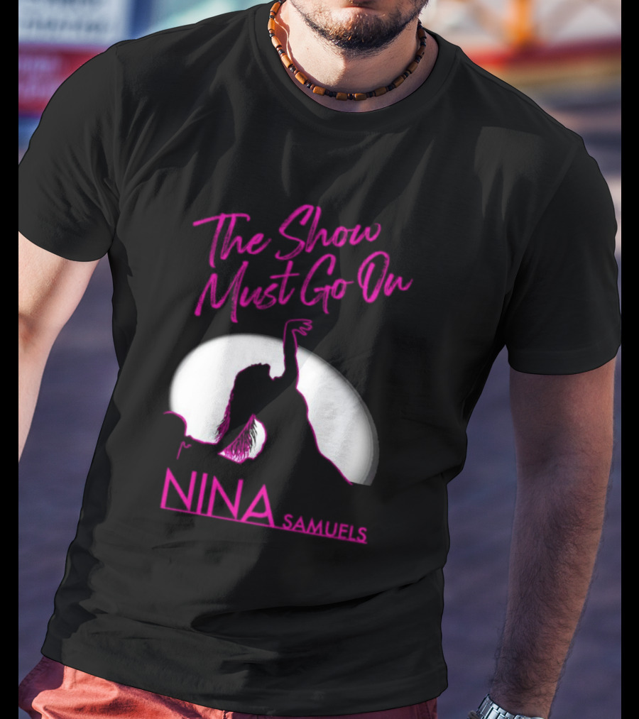 Nina Samuels The Show Must Go On Spotlight T-Shirt