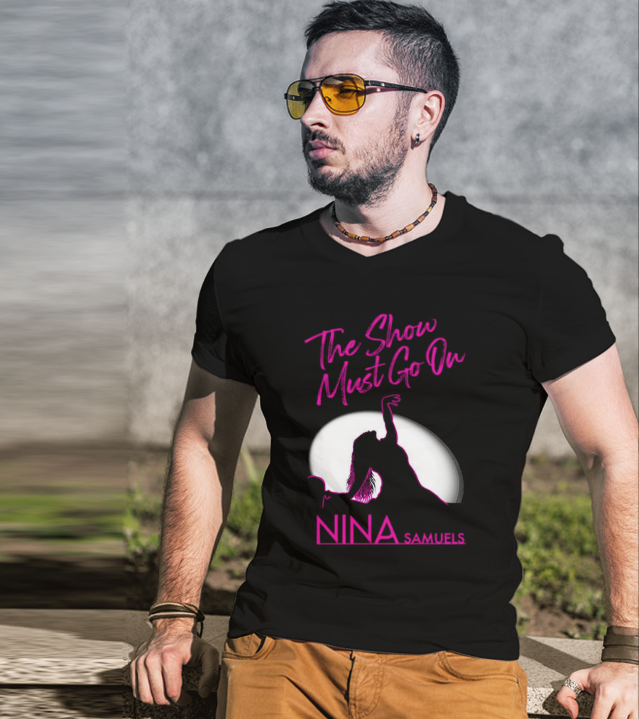 Nina Samuels The Show Must Go On Spotlight T-Shirt
