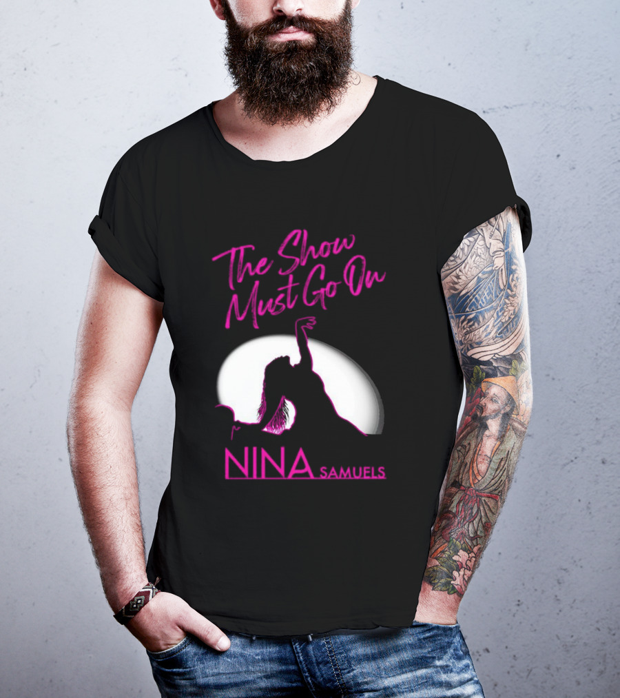 Nina Samuels The Show Must Go On Spotlight T-Shirt