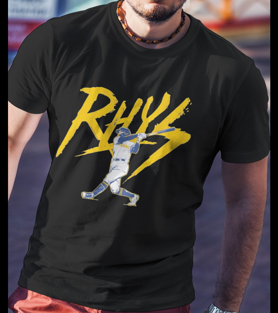 Rhys Lightning Milwaukee Brewers Baseball Player T-Shirt