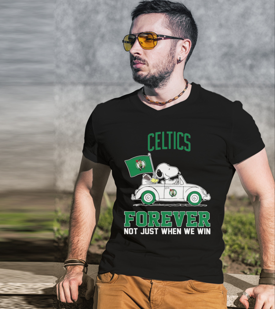 Celtics Snoopy Forever Not Just When We Win T-Shirt