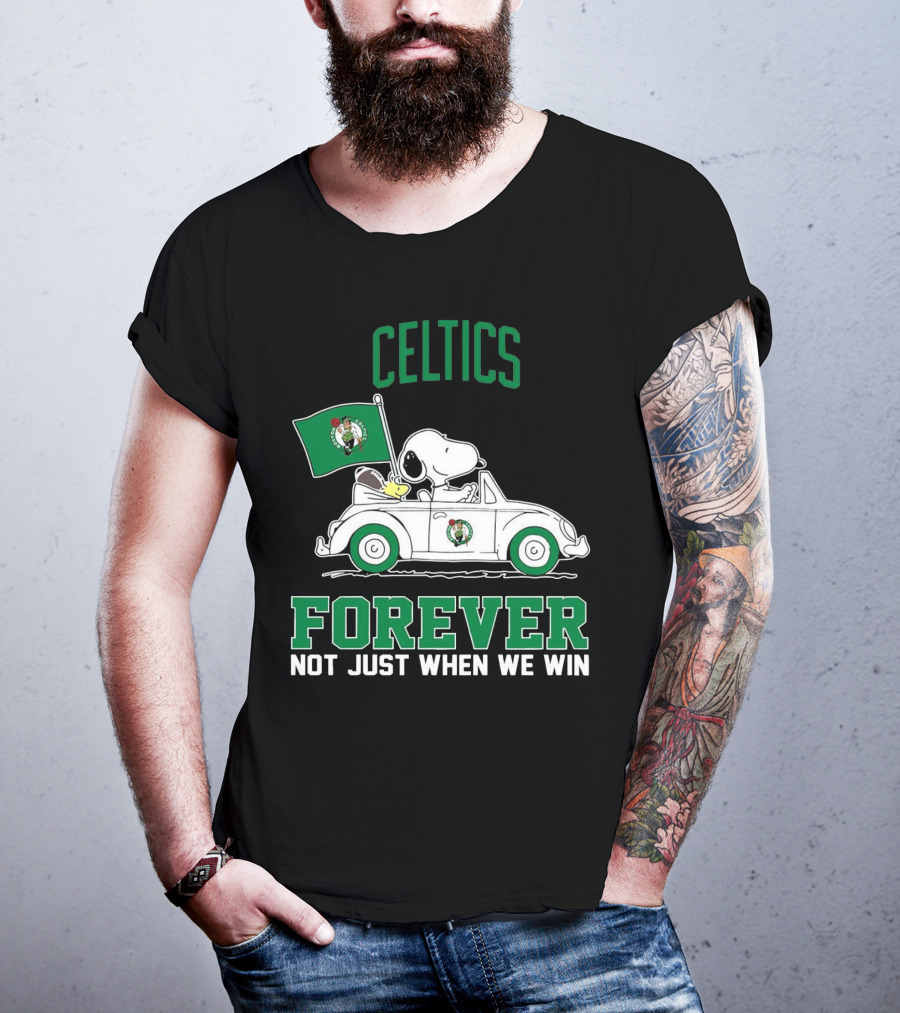 Celtics Snoopy Forever Not Just When We Win T-Shirt