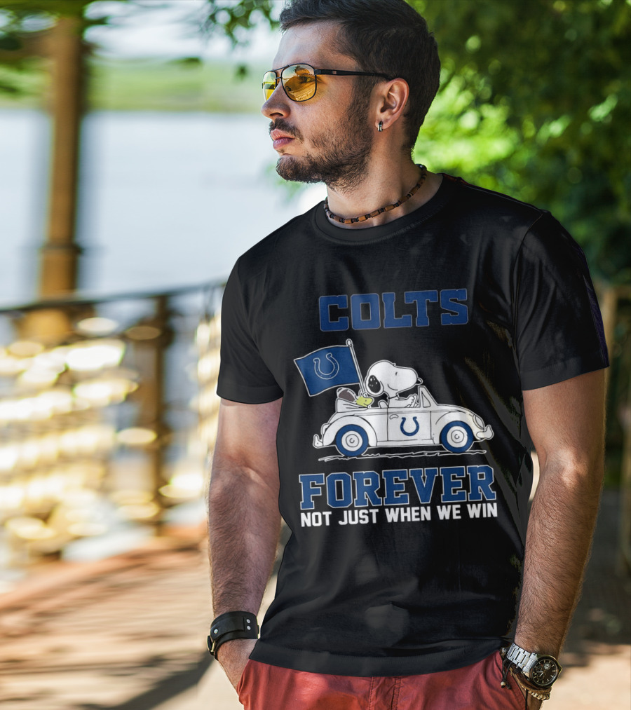 Snoopy Colts Forever Not Just When We Win Indianapolis T-Shirt