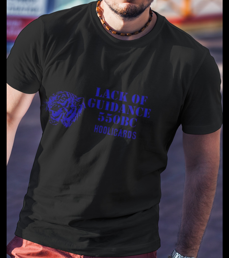 Lack Of Guidance 550BC Hoolicards Tiger Face T-Shirt