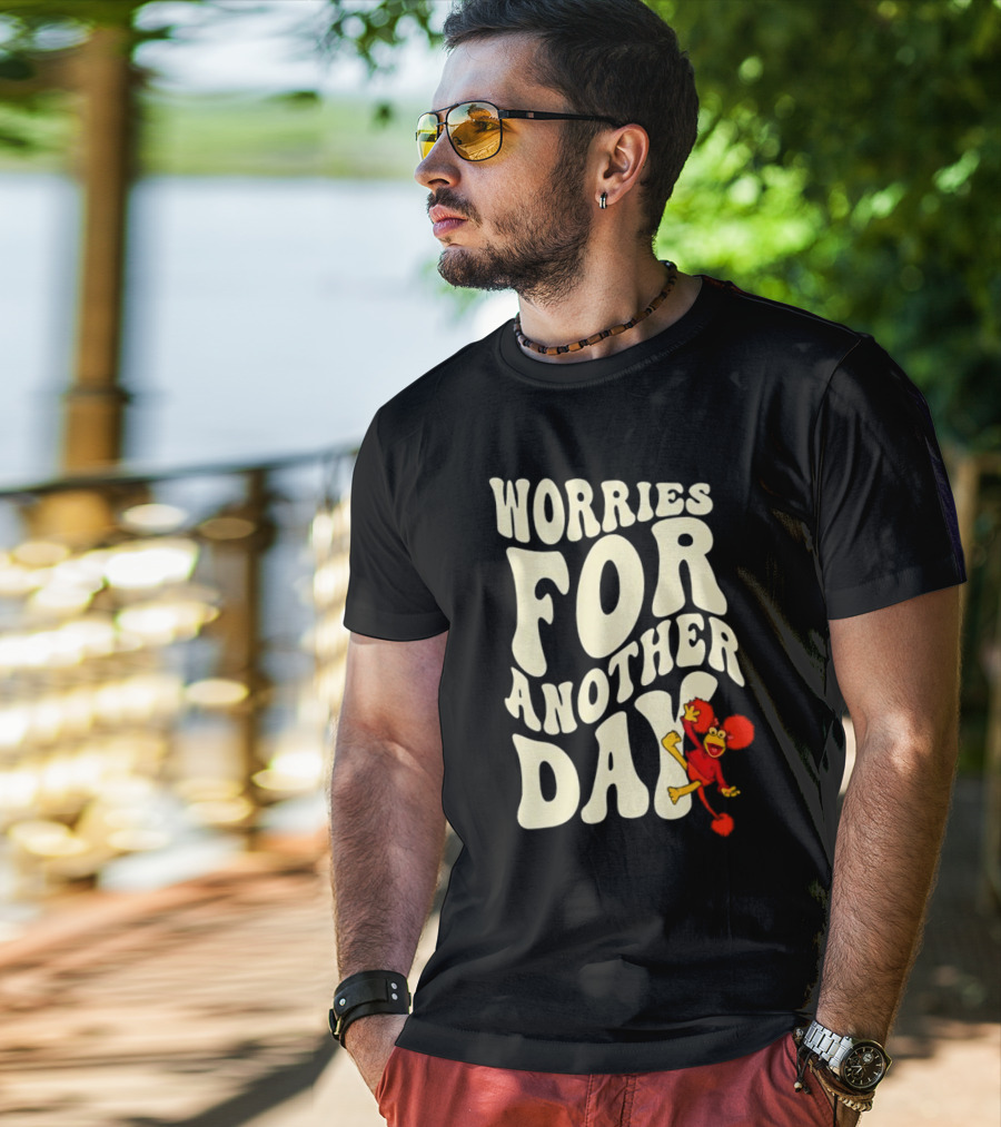 Fraggle Rock Worries For Another Day Red Muppet Character T-Shirt
