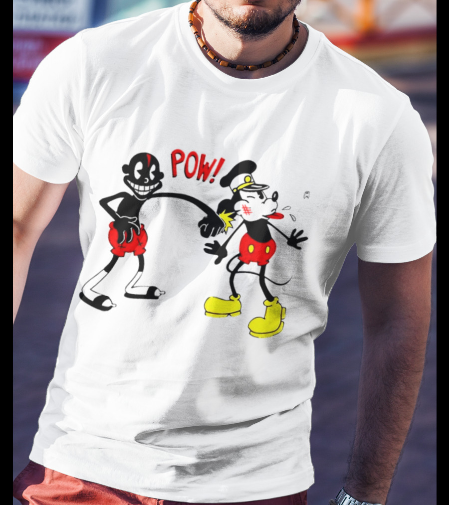 Lil Darkie Pow Punch Black And Red Character With Yellow Boots T-Shirt