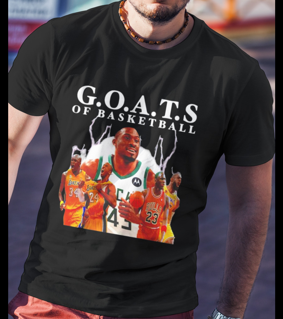 G.O.A.T.S Of Basketball NBA Players Legends T-Shirt