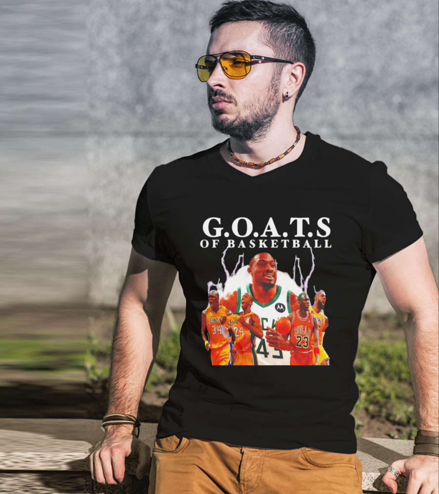 G.O.A.T.S Of Basketball NBA Players Legends T-Shirt