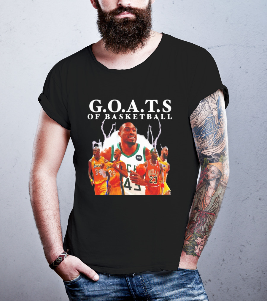 G.O.A.T.S Of Basketball NBA Players Legends T-Shirt