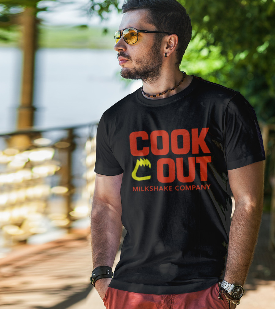 Cook Out Milkshake Company Grilled Flame T-Shirt