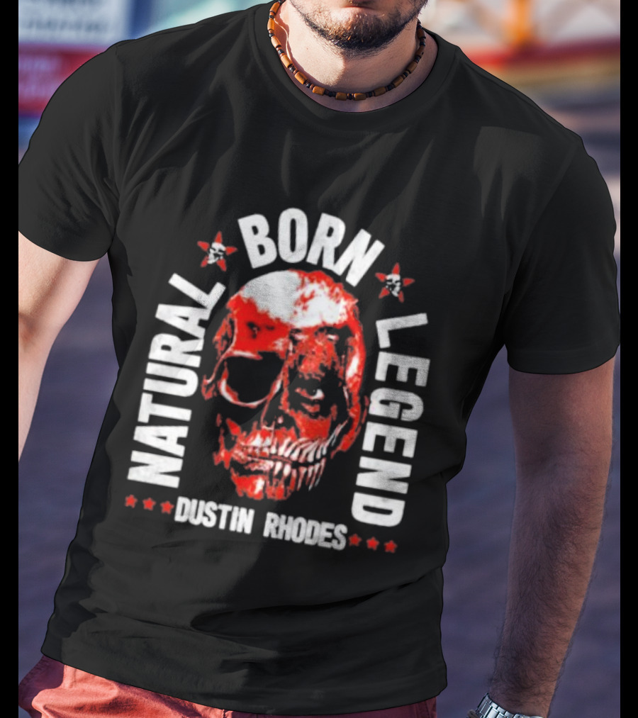 Dustin Rhodes Natural Born Legend Skull T-Shirt