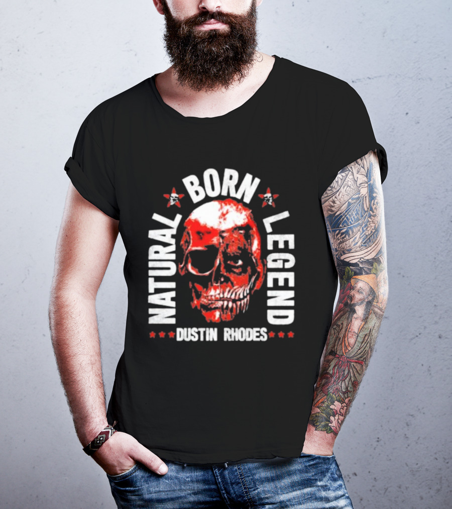 Dustin Rhodes Natural Born Legend Skull T-Shirt