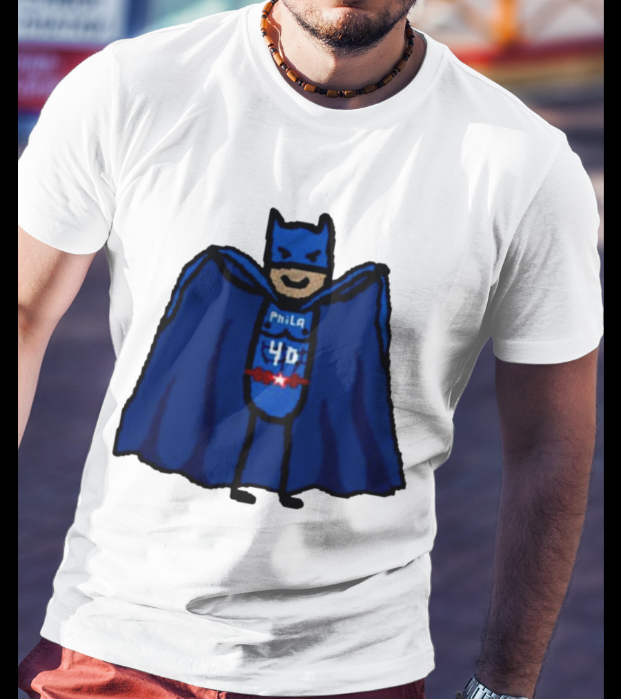 Nicolas Batum Man Batman Phila 40 T-Shirt