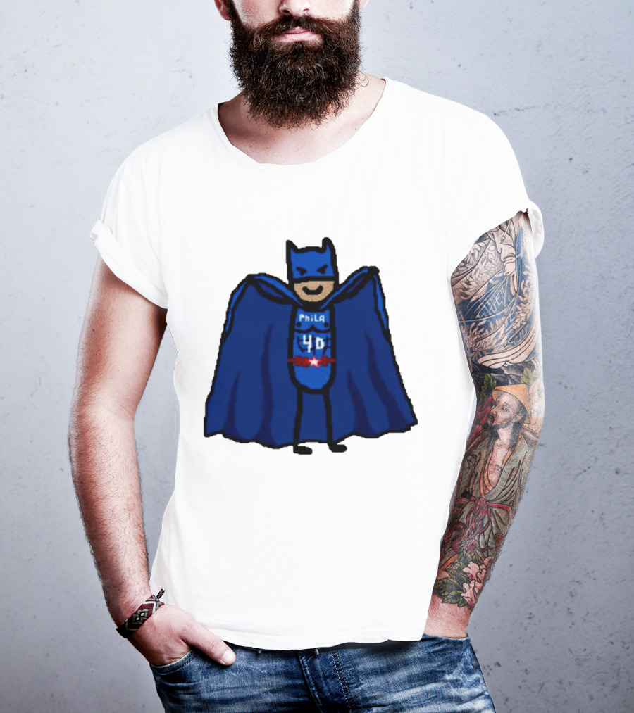 Nicolas Batum Man Batman Phila 40 T-Shirt
