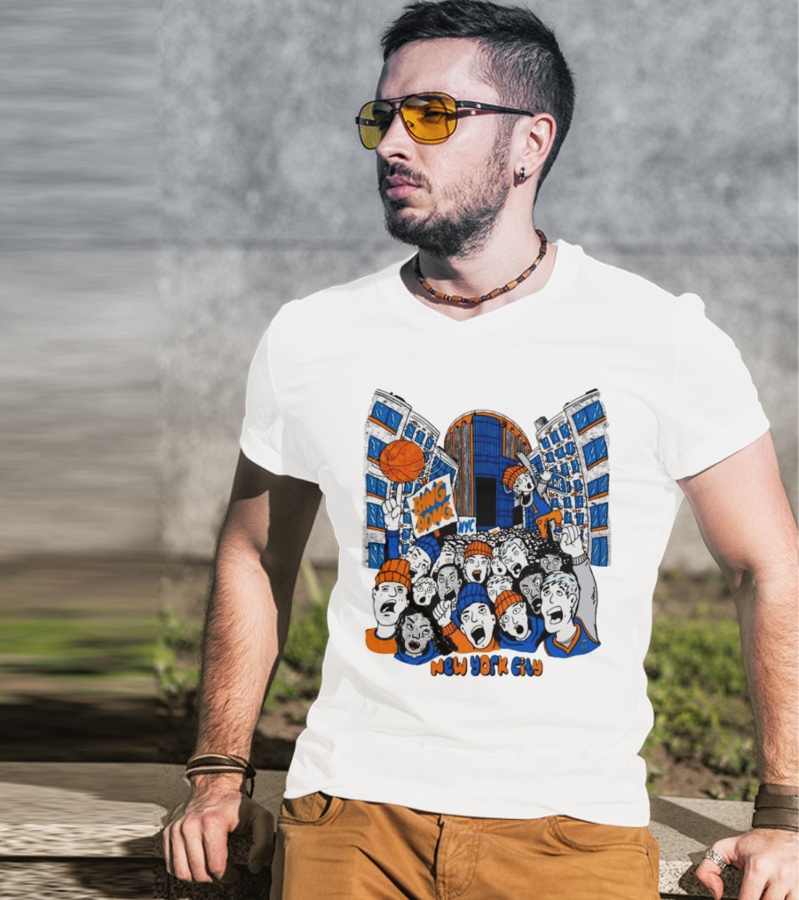 New York City Knicks NBA Bang Bong NYC Basketball Fans T-Shirt