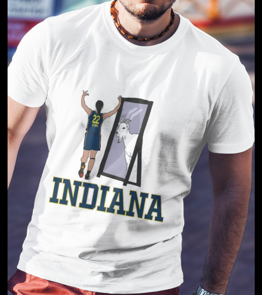 Indiana Caitlin Clark 22 Mirror Goat T-Shirt