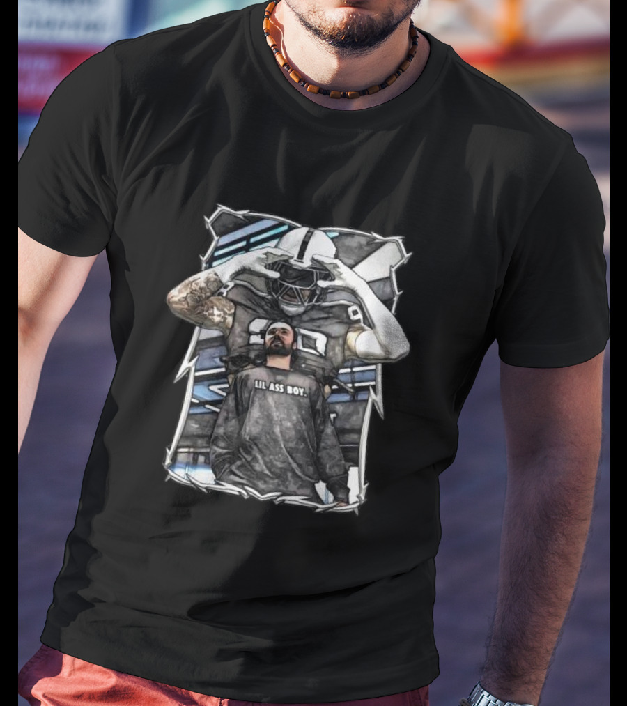 Lil Ass Boy Gardner Minshew Las Vegas Raiders Football Player With Helmet And Tattoo T-Shirt