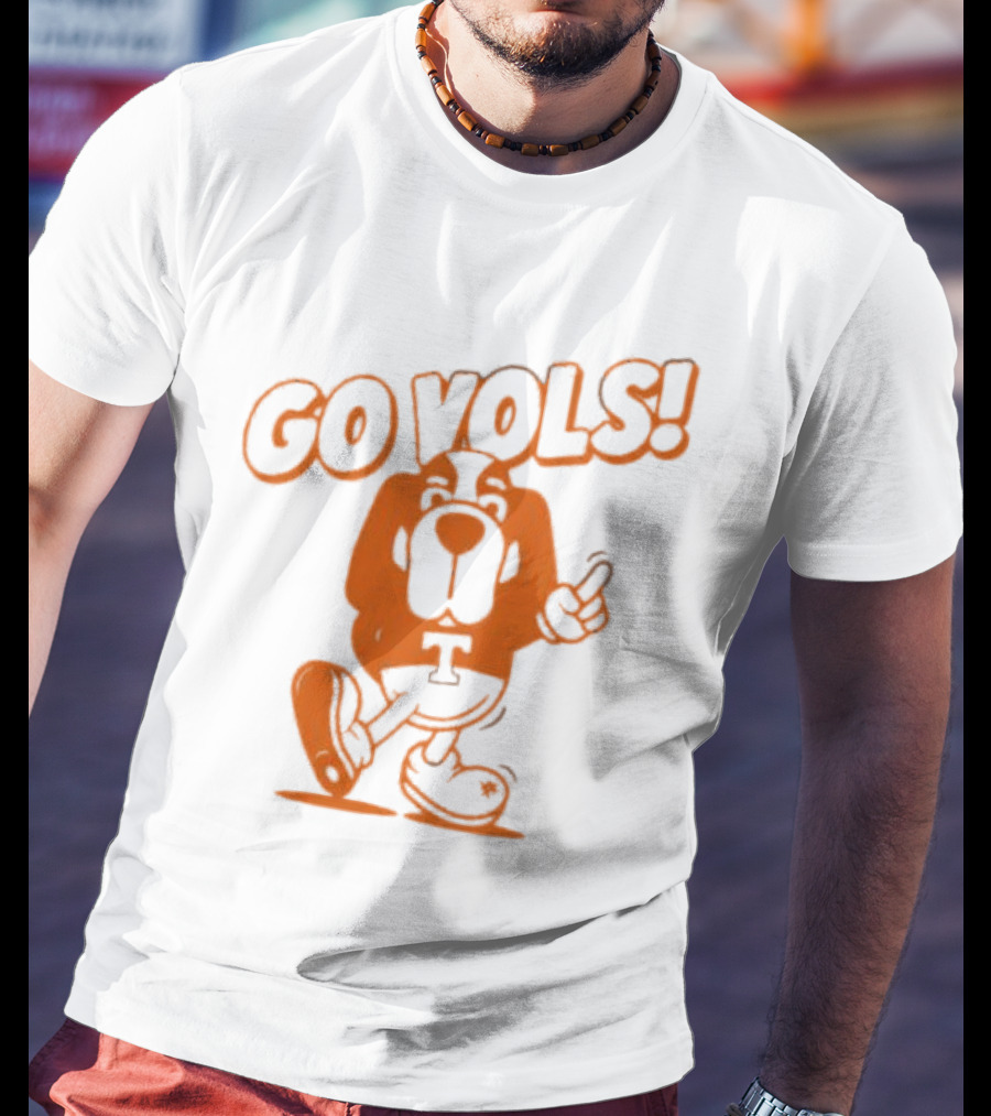 Smokey Tennessee Go Vols Mascot With Orange Dog And T T-Shirt