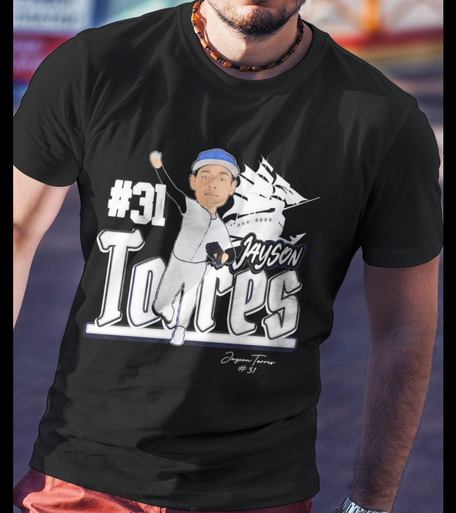Jayson Torres #31 Seton Hall Pirates Baseball Signature T-Shirt