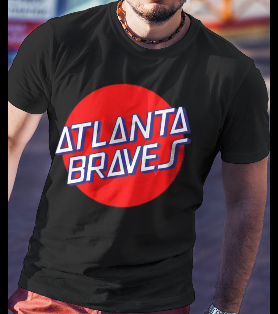 Matt Olson Santa Cruz Skateboards Atlanta Braves Logo Red Circle T-Shirt