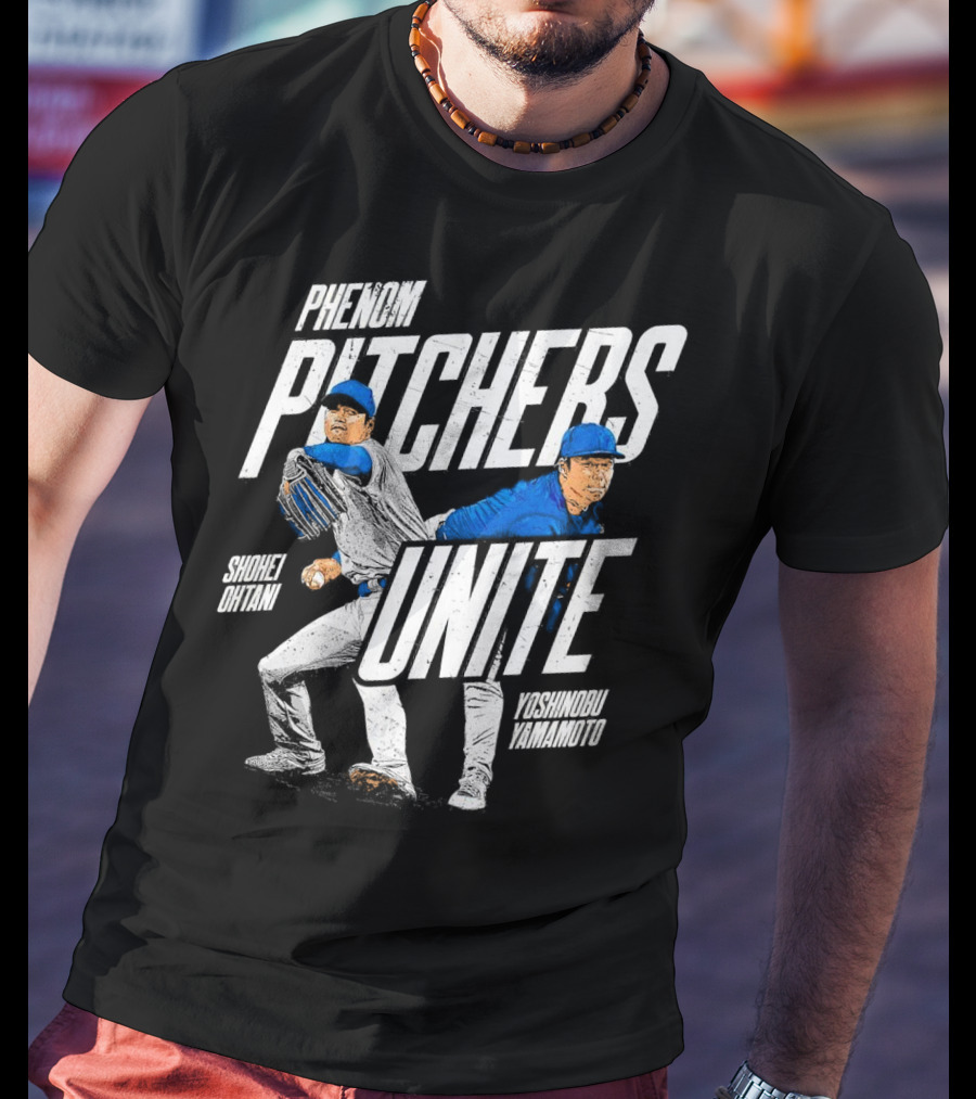 Phenom Pitchers Unite Shohei Ohtani Yoshinobu Yamamoto Baseball Duo T-Shirt