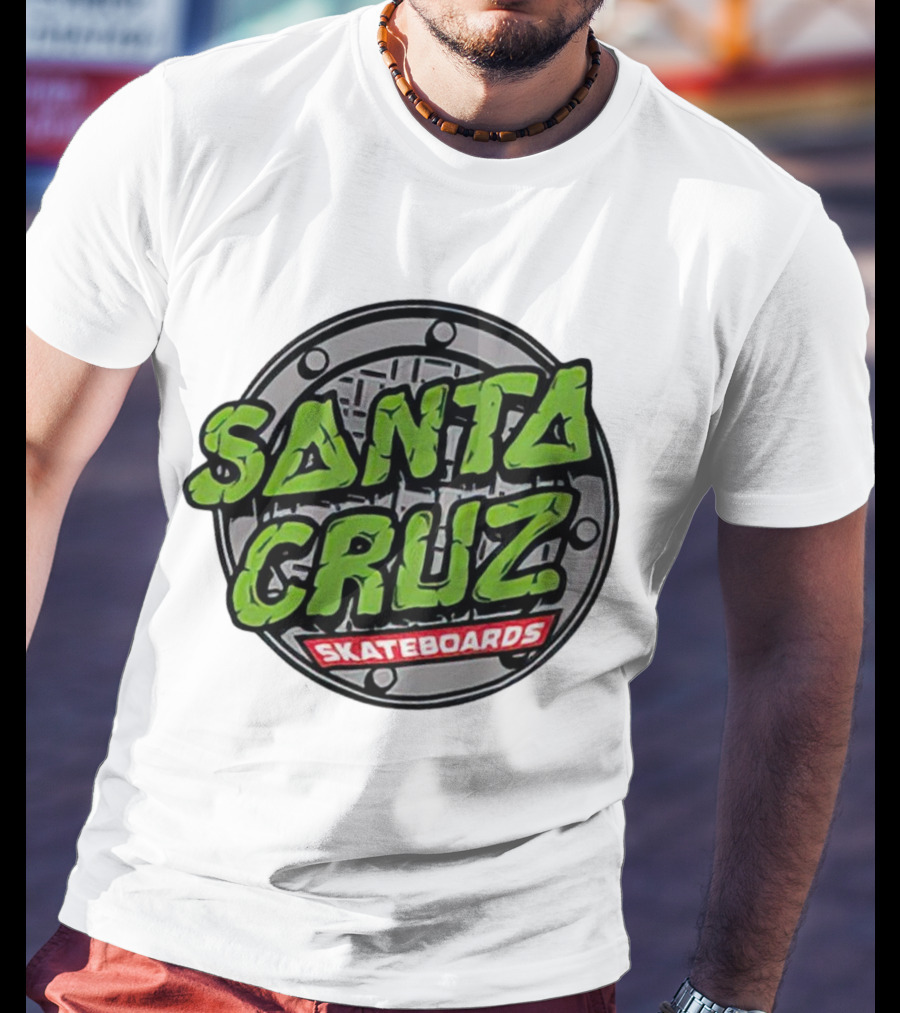 Santa Cruz Skateboards Teenage Mutant Ninja Turtles Manhole Cover T-Shirt