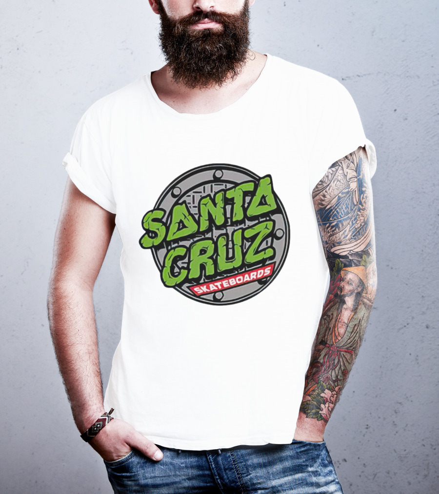 Santa Cruz Skateboards Teenage Mutant Ninja Turtles Manhole Cover T-Shirt