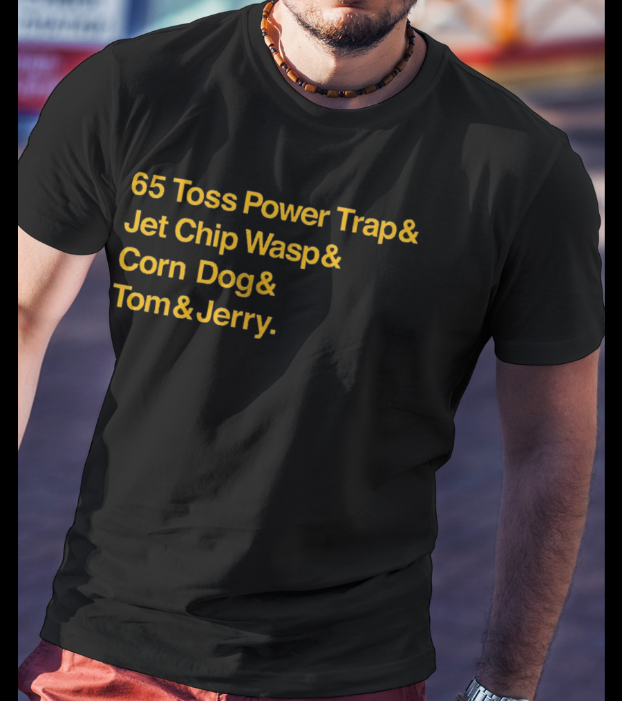 65 Toss Power Trap And Jet Chip Wasp Corn Dog Tom And Jerry Kansas City Chiefs T-Shirt