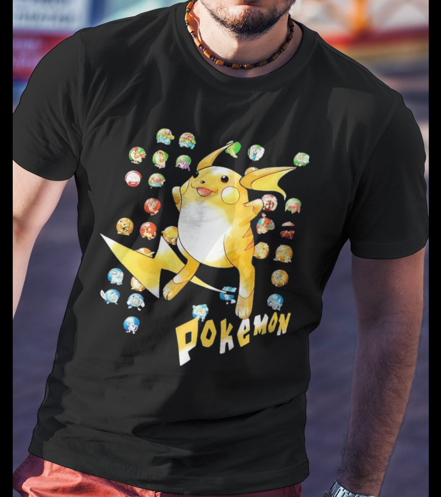 Pokemon Pikachu And Classic Characters Collection T-Shirt