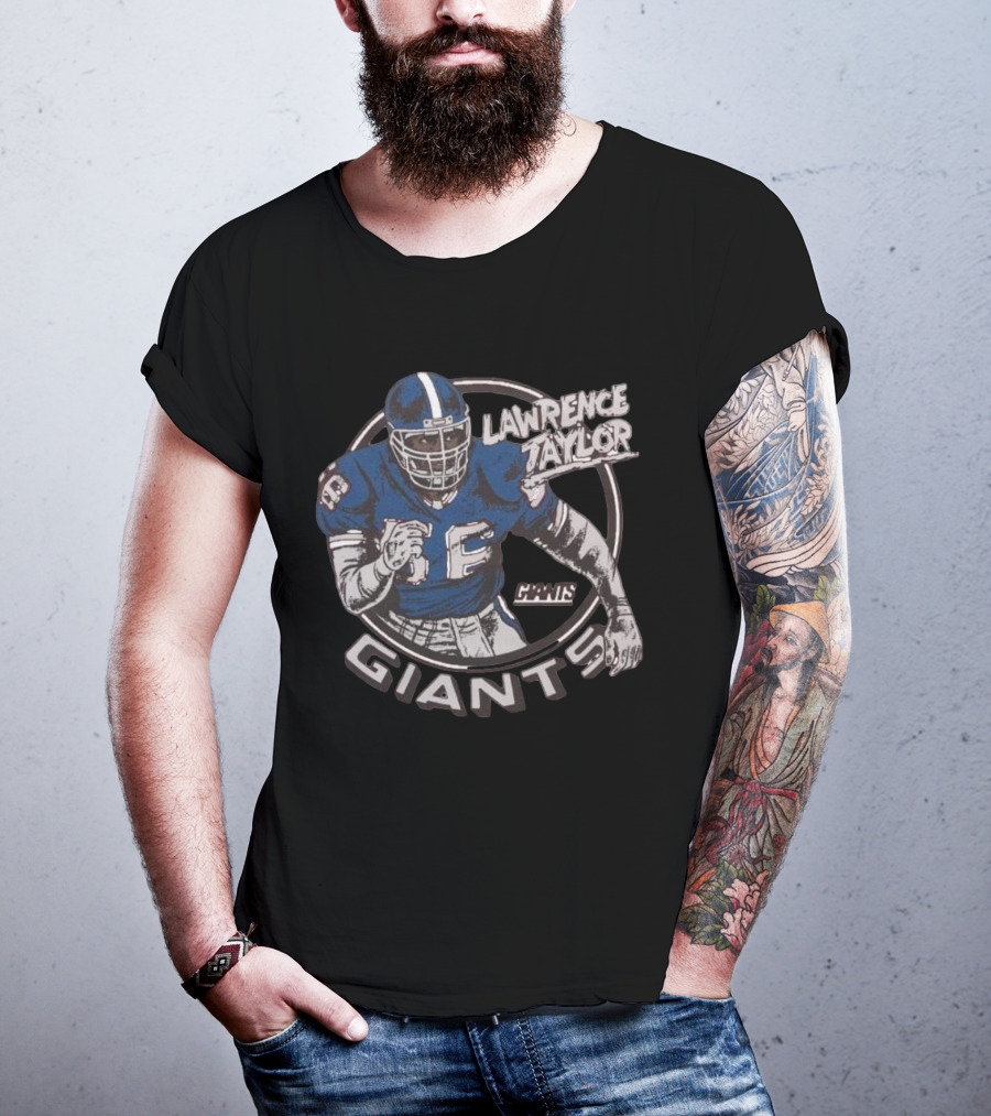 New York Giants Lawrence Taylor Giants Circle T-Shirt