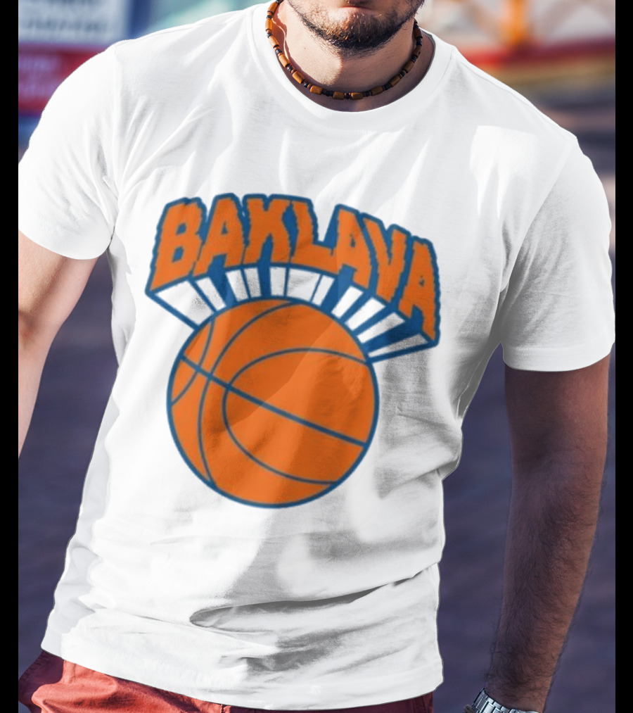 Bronson Baklava NY Knicks Basketball T-Shirt
