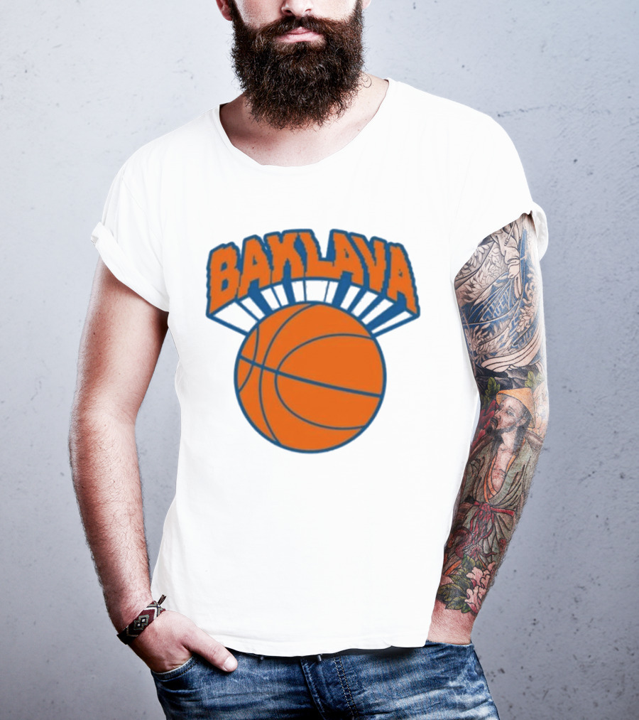 Bronson Baklava NY Knicks Basketball T-Shirt
