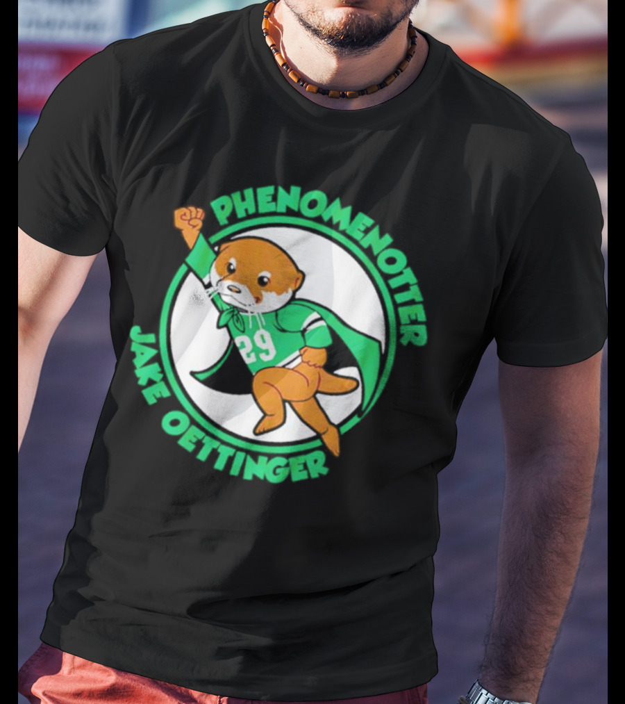 Dallas Stars Jake Oettinger Phenomenotter 29 Superhero Otter T-Shirt