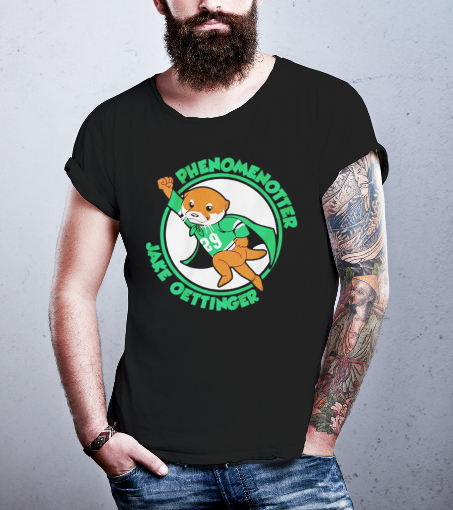 Dallas Stars Jake Oettinger Phenomenotter 29 Superhero Otter T-Shirt