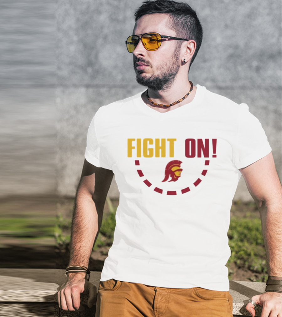 FIGHT ON USC Trojans Trojan Head T-Shirt