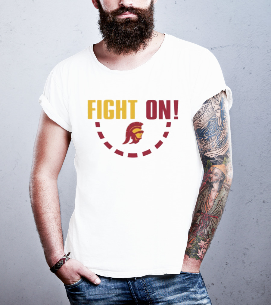 FIGHT ON USC Trojans Trojan Head T-Shirt