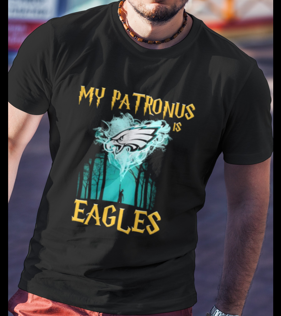 My Patronus Is Philadelphia Eagles Forest Scene Football Fan Magic Charm T-Shirt