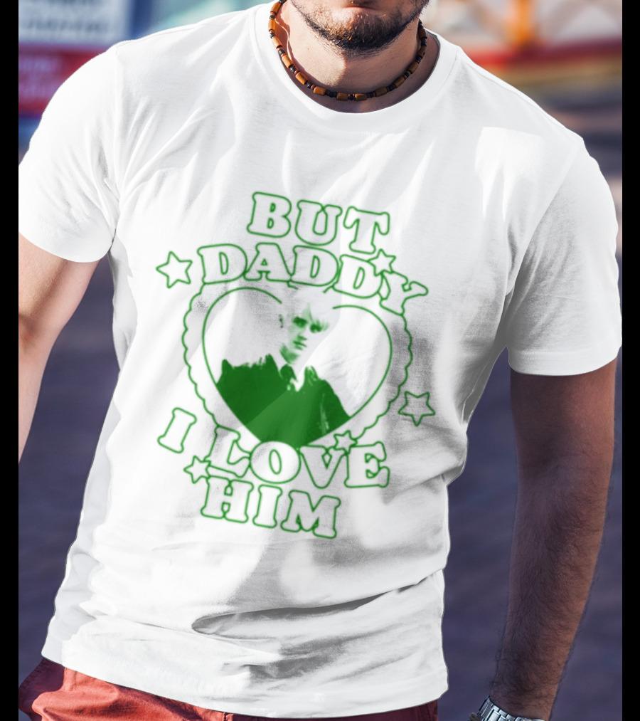 Draco Malfoy But Daddy I Love Him Heart Stars Green T-Shirt