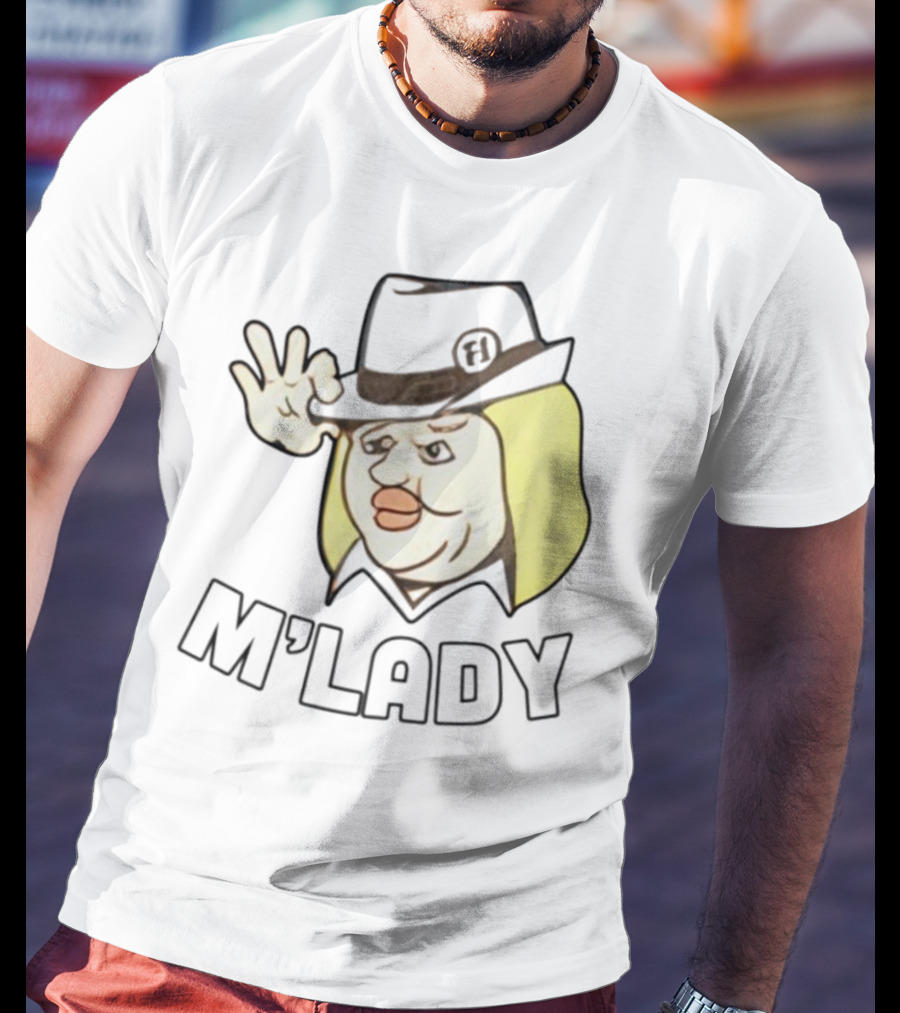 Elyse Willems M'Lady Cartoon Fedora Memes T-Shirt