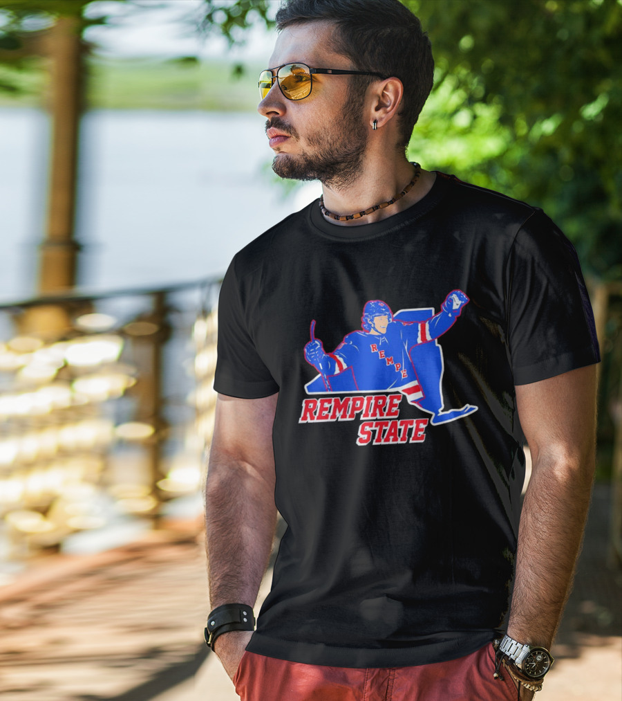 Matt Rempe Rempire State Hockey New York Rangers T-Shirt