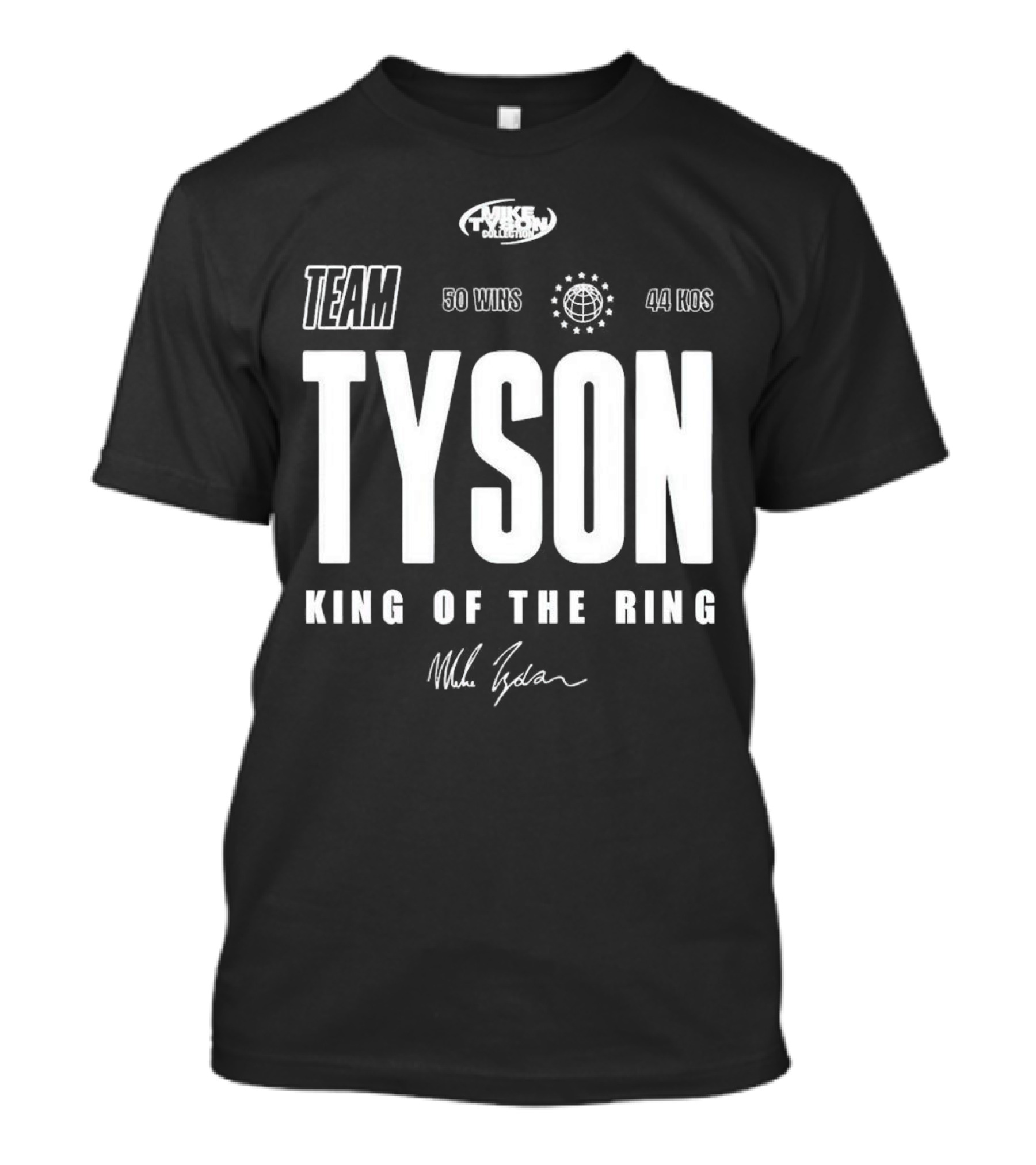 Mike Tyson Collection Team Tyson 50 Wins 44 KOs King Of The Ring T-Shirt
