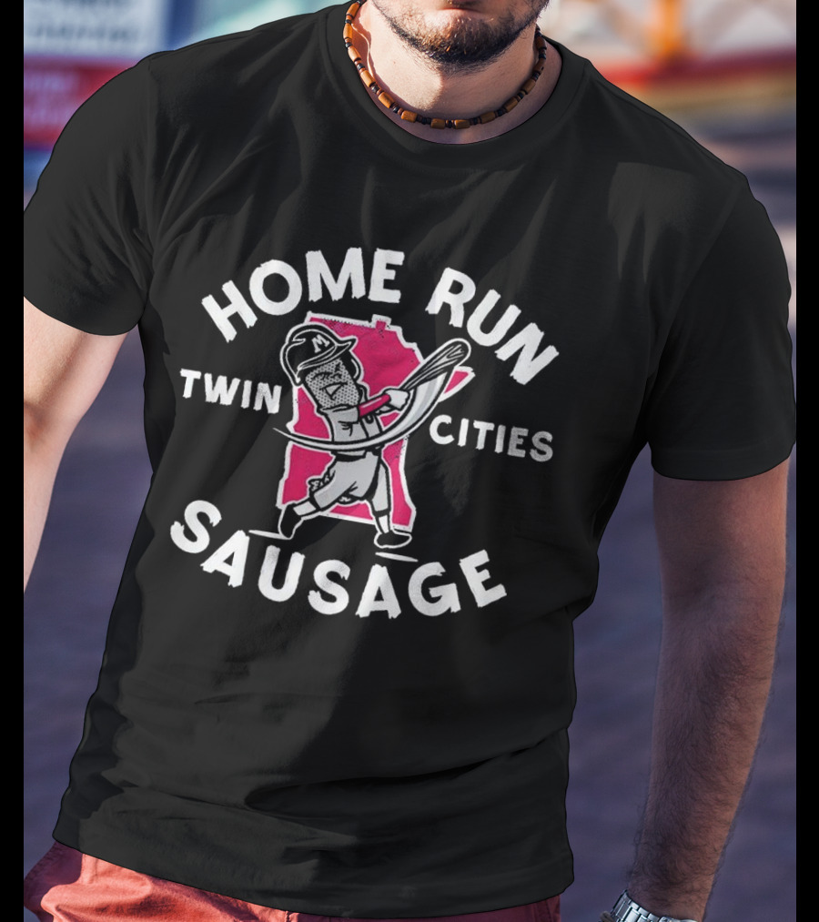Twin Cities Sausage Baseball Minnesota Home Run T-Shirt
