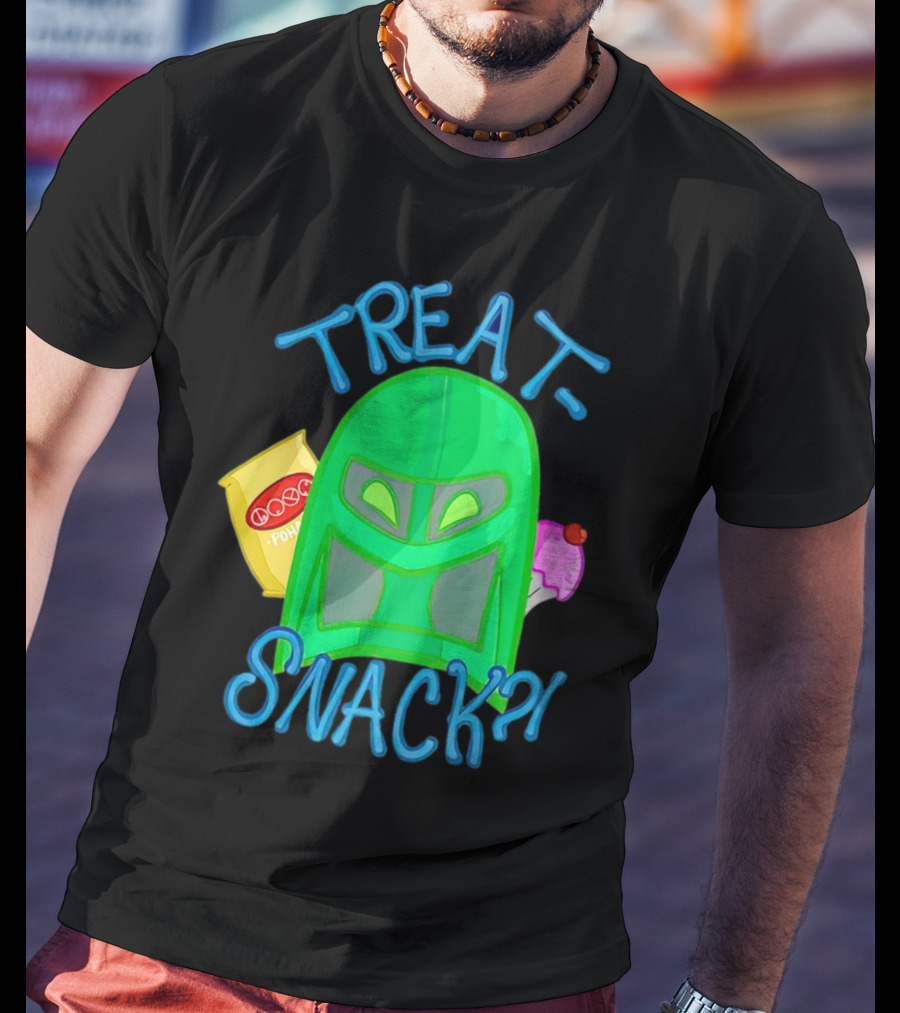 Treat Snack Helmet With Ice Cream And Space Snacks T-Shirt